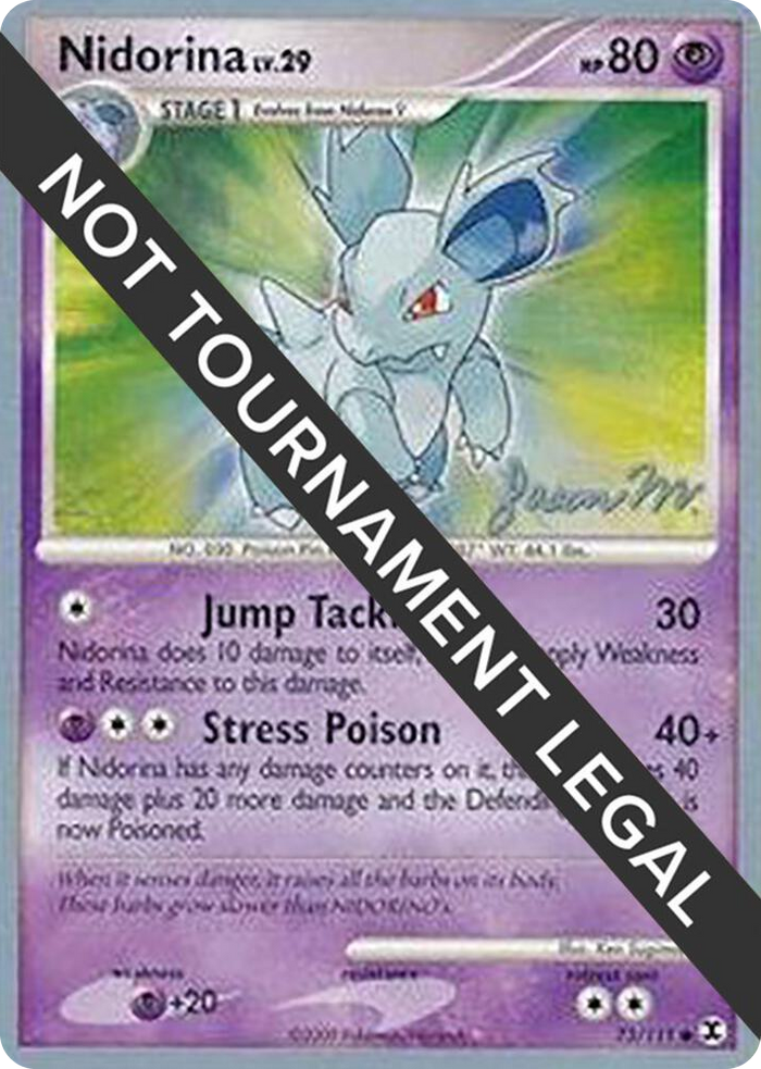 0073 Nidorina - 2009 (Jason Martinez) Common World Championship Decks