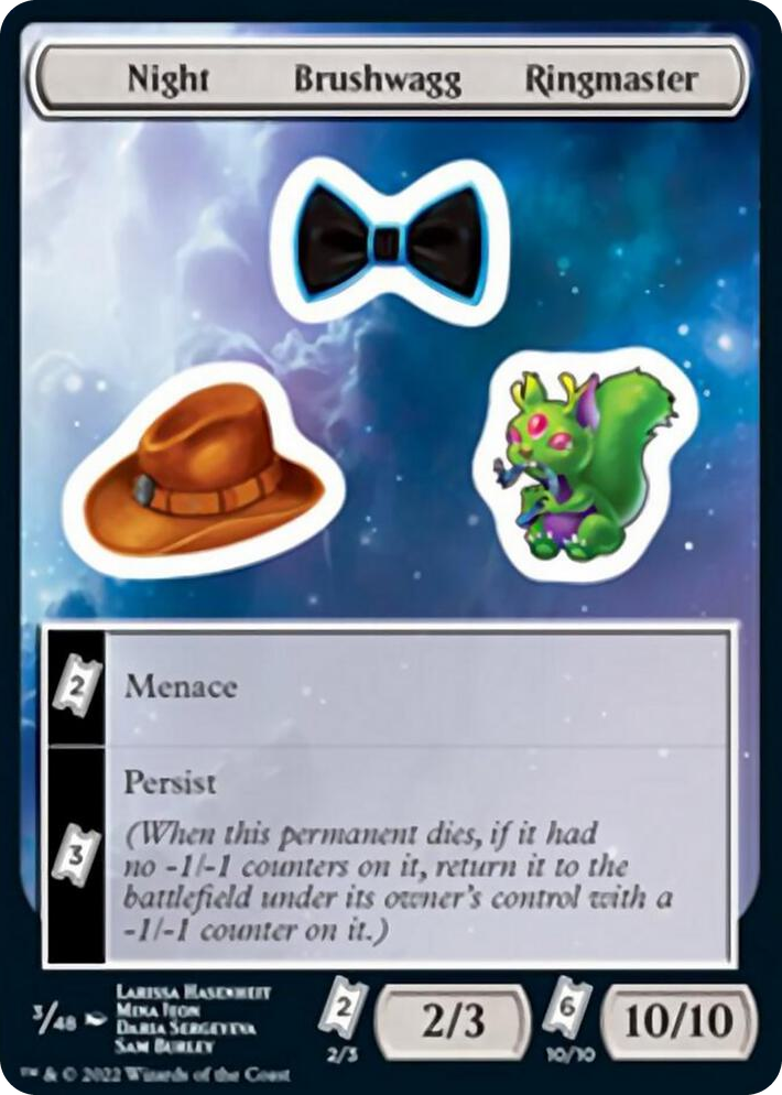 0003 Night Brushwagg Ringmaster T Unfinity