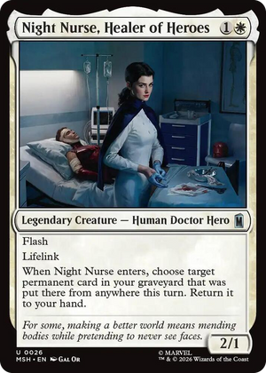0026 Night Nurse, Healer of Heroes U Marvel Super Heroes