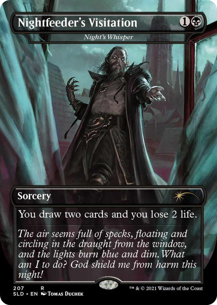 Nightfeeder's Visitation - Night's Whisper #207 R - Secret Lair Drop Series Pokemon card