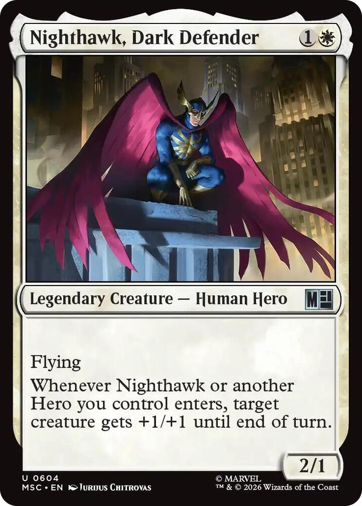 0604 Nighthawk, Dark Defender U Commander: Marvel Super Heroes