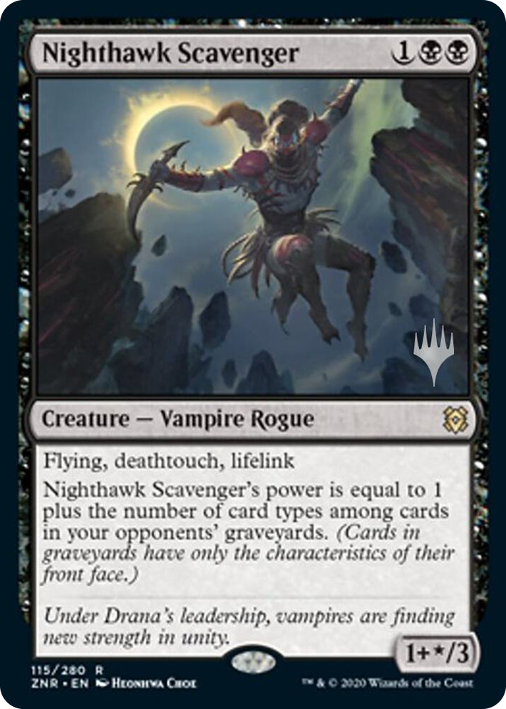 0115 Nighthawk Scavenger R Promo Pack: Zendikar Rising