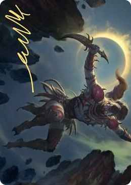 0058 Nighthawk Scavenger Art Card (Gold-Stamped Signature) S Art Series: Zendikar Rising