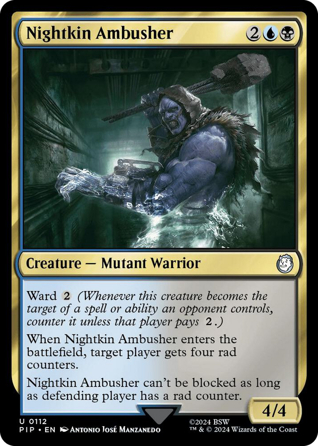 0112 Nightkin Ambusher U Universes Beyond: Fallout