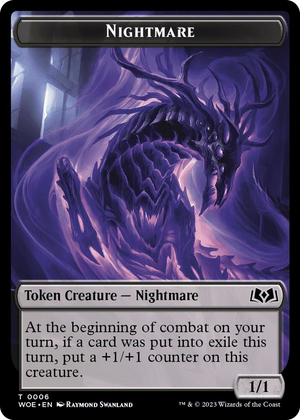 0006 Nightmare Token T Wilds of Eldraine