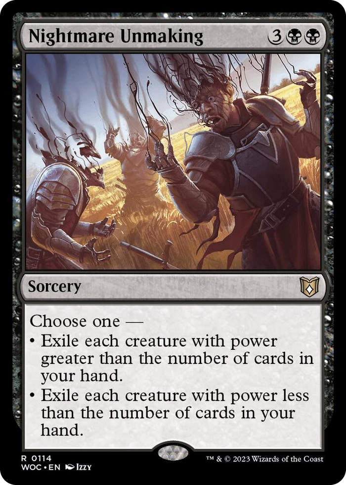 Nightmare Unmaking #114 R - Commander: Wilds of Eldraine Pokemon card