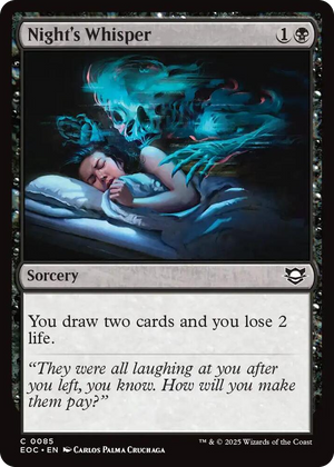 0085 Night's Whisper C Commander: Edge of Eternities