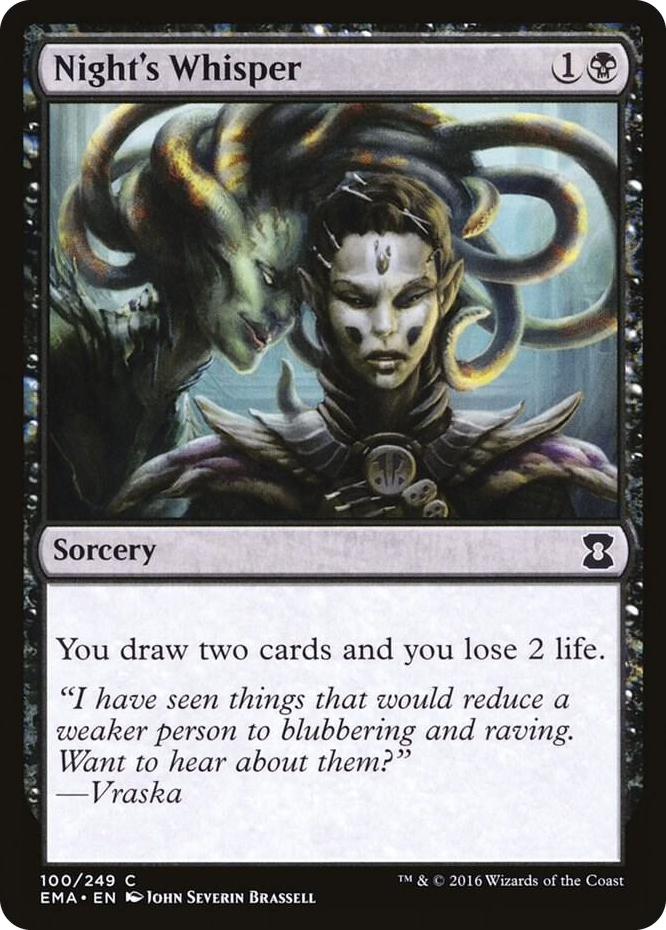 Night's Whisper #100 C - Eternal Masters Pokemon card