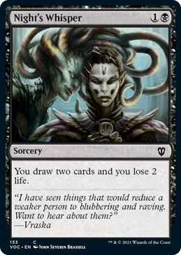 Night's Whisper #133 C - Commander: Innistrad: Crimson Vow Pokemon card