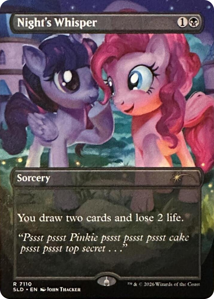Night's Whisper (7110) #7110 R - Secret Lair Drop Series Pokemon card