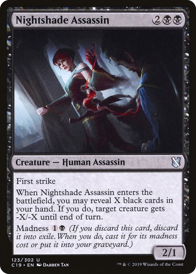 0123 Nightshade Assassin U Commander 2019