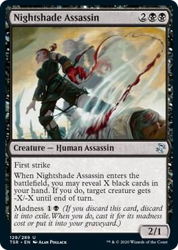 0128 Nightshade Assassin U Time Spiral: Remastered