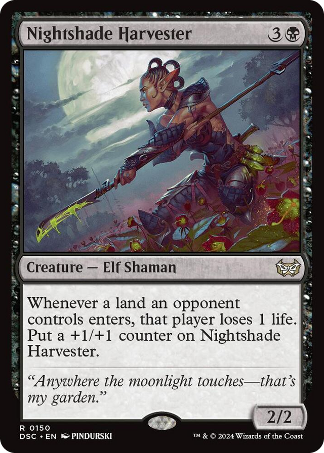 0150 Nightshade Harvester R Commander: Duskmourn: House of Horror