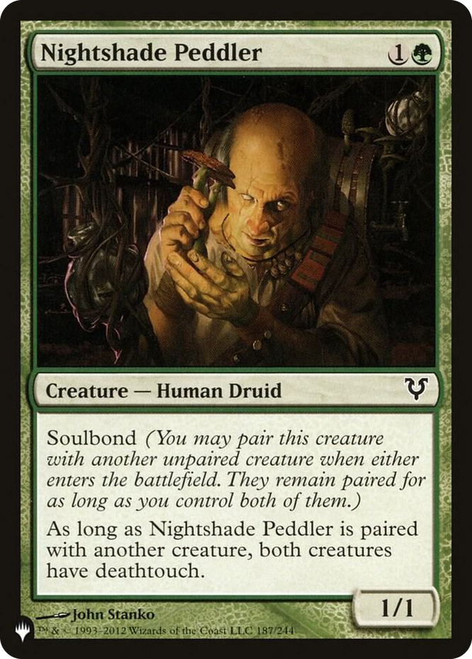 Nightshade Peddler #187 C - The List Reprints Pokemon card