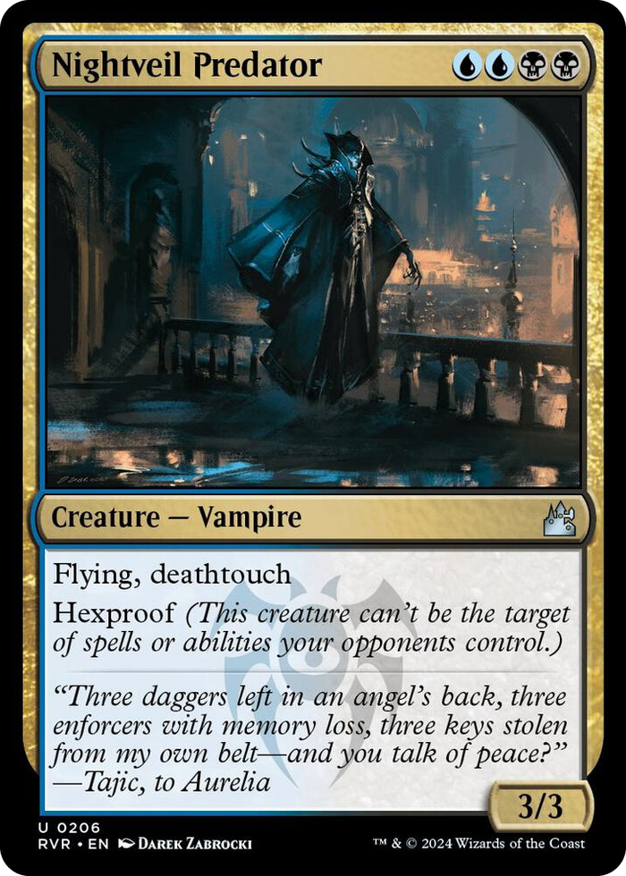 Nightveil Predator #206 U - Ravnica Remastered Pokemon card