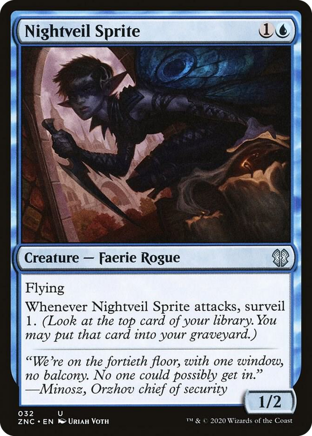 0032 Nightveil Sprite U Commander: Zendikar Rising