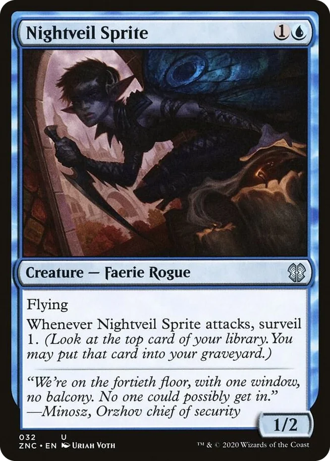 0032 Nightveil Sprite U Commander: Zendikar Rising