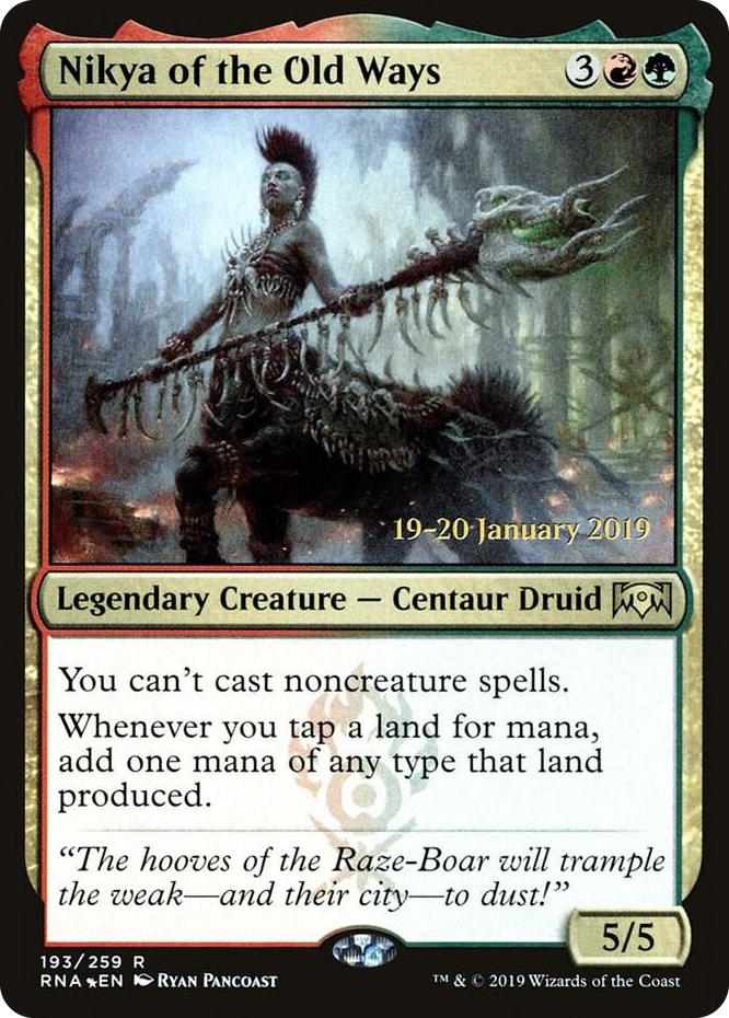 0193 Nikya of the Old Ways R Prerelease Cards