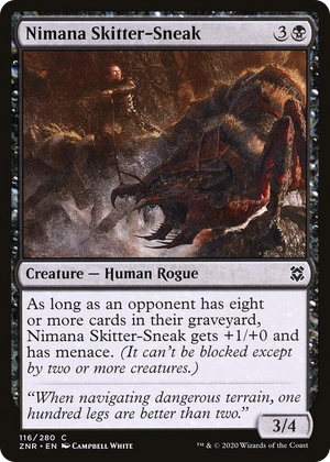 0116 Nimana Skitter-Sneak C Zendikar Rising