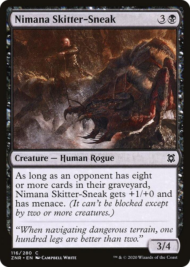0116 Nimana Skitter-Sneak C Zendikar Rising