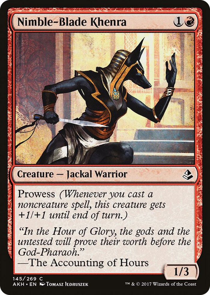 Nimble-Blade Khenra #145 C - Amonkhet Pokemon card