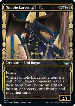 0386 Nimble Larcenist (Gilded Foil) U Streets of New Capenna