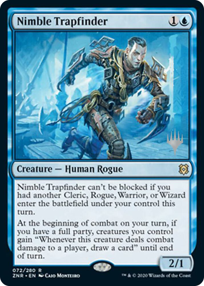 0072 Nimble Trapfinder R Promo Pack: Zendikar Rising