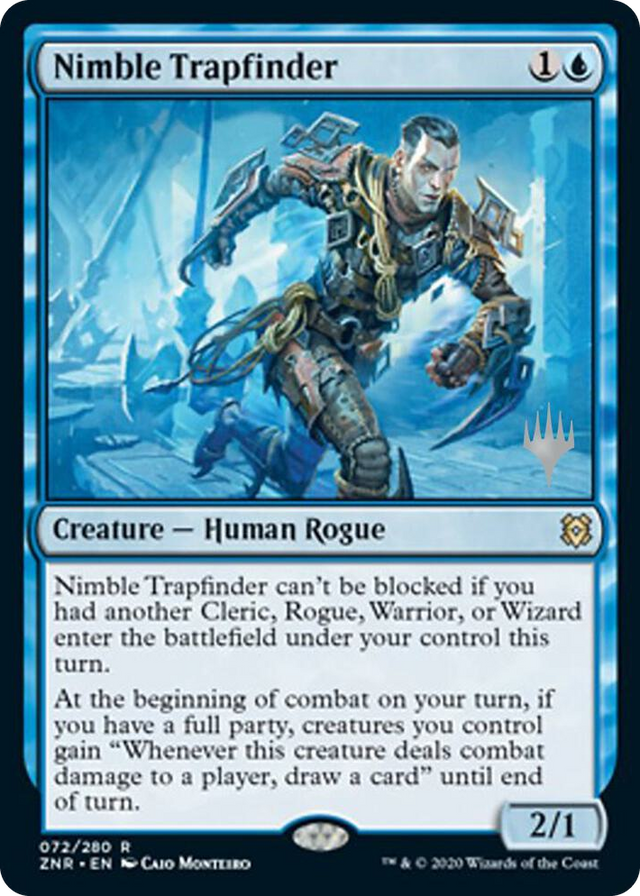 0072 Nimble Trapfinder R Promo Pack: Zendikar Rising