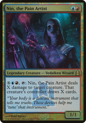 0213 Nin, the Pain Artist (Commander Launch Promo) P Oversize Cards