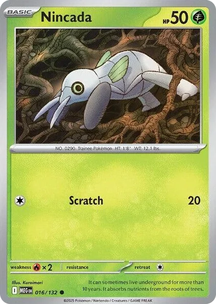 0016 Nincada Common Mega Evolution