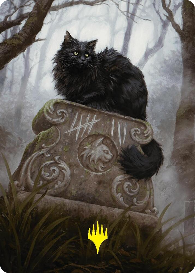 0036 Nine-Lives Familiar 2 Art Card (36/54) (Gold-Stamped Planeswalker Symbol) S Art Series: Foundations