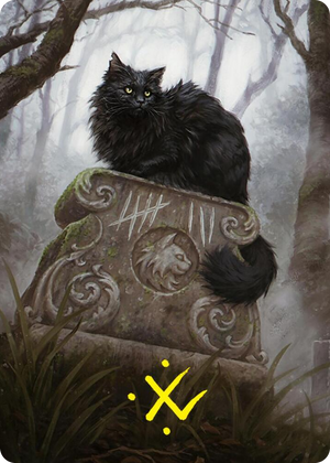 0036 Nine-Lives Familiar 2 Art Card (36/54) (Gold-Stamped Signature) S Art Series: Foundations