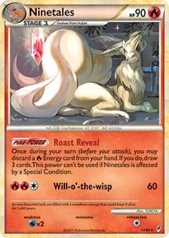 0017 Ninetales - 17/95 (Call of Legends) Rare Deck Exclusives