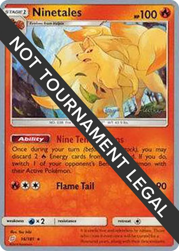 0016 Ninetales - 2019 (Kaya Lichtleitner) Rare World Championship Decks