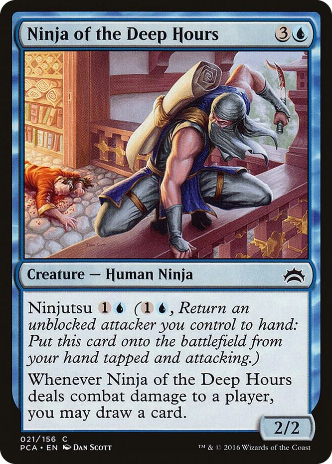 Ninja of the Deep Hours #21 C - Planechase Anthology Pokemon card