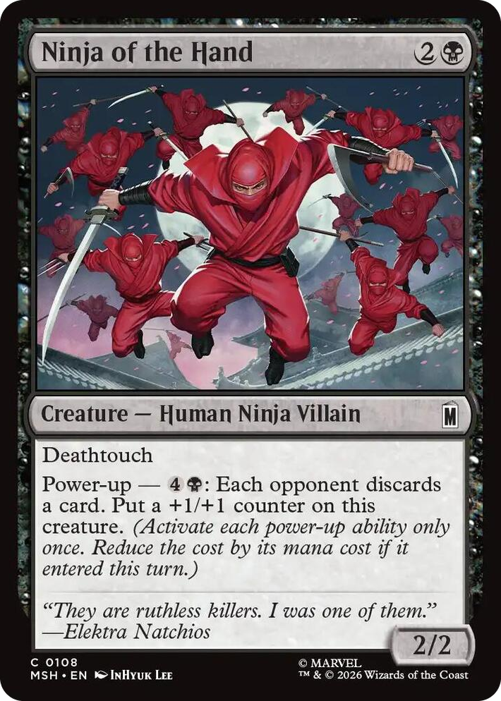 0108 Ninja of the Hand C Marvel Super Heroes