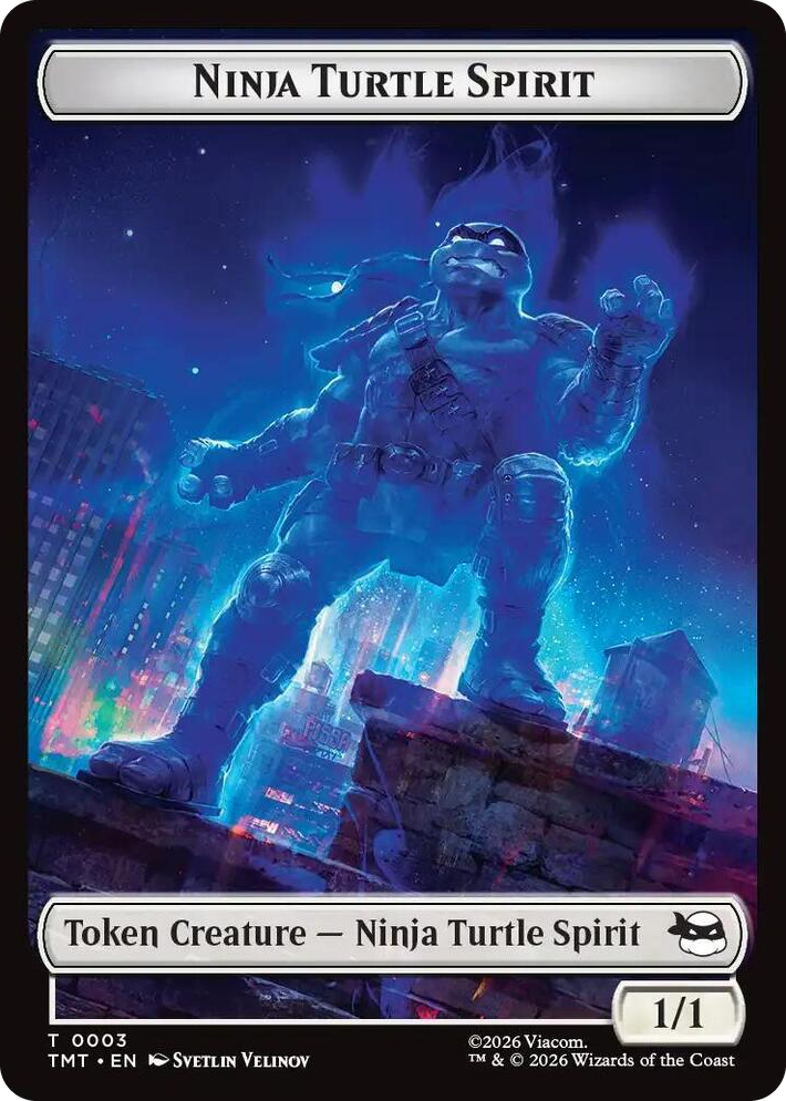 0003 Ninja Turtle Spirit // Food Double-Sided Token T Teenage Mutant Ninja Turtles