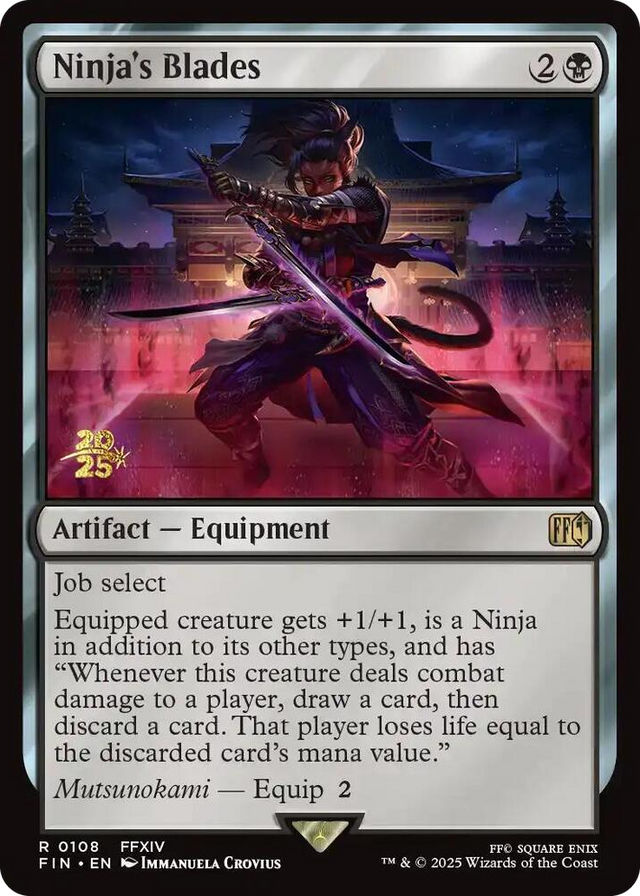 0108 Ninja's Blades R Prerelease Cards
