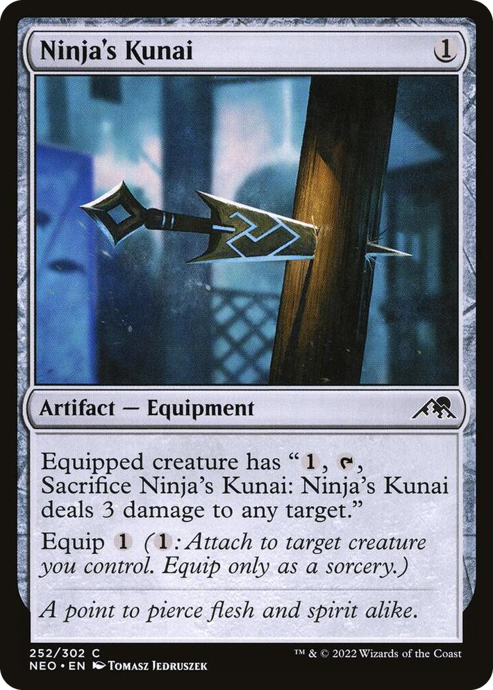 0252 Ninja's Kunai C Kamigawa: Neon Dynasty