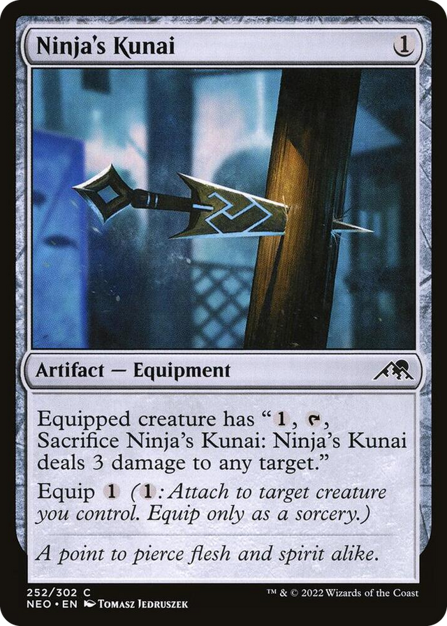 0252 Ninja's Kunai C Kamigawa: Neon Dynasty