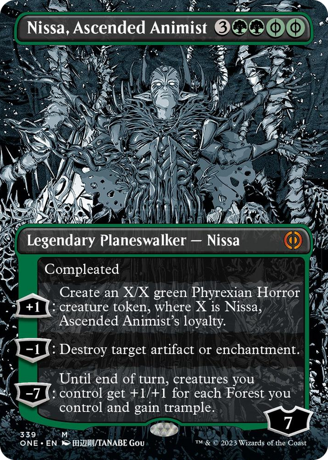 0339 Nissa, Ascended Animist (Borderless) M Phyrexia: All Will Be One