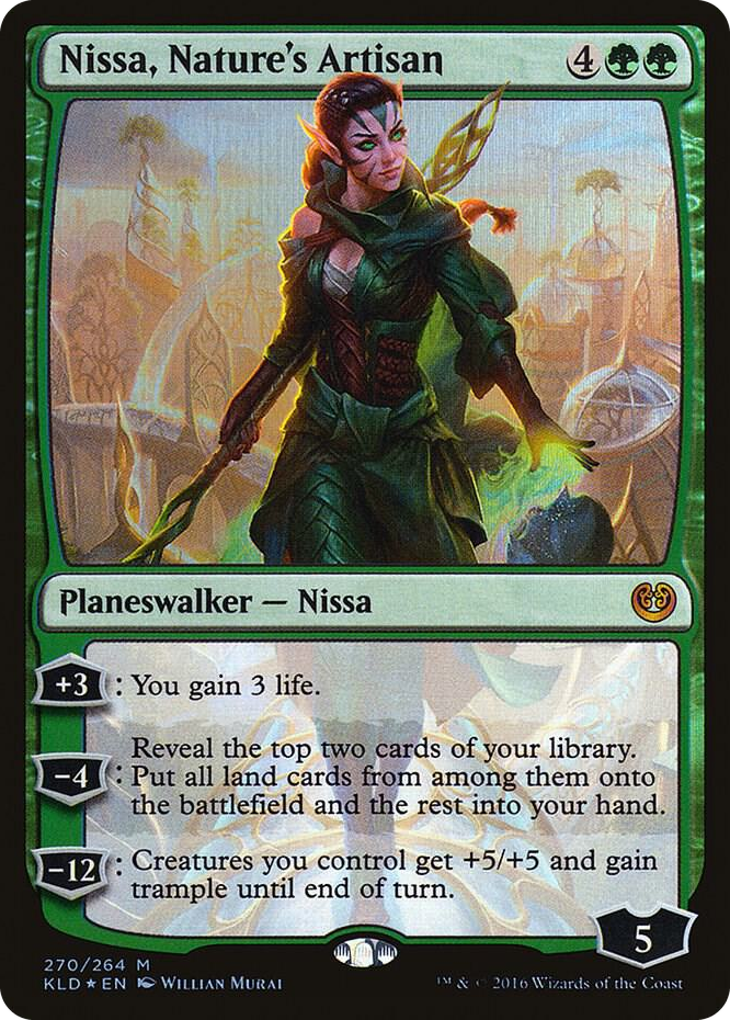 Nissa, Nature's Artisan #270 M - Kaladesh Pokemon card