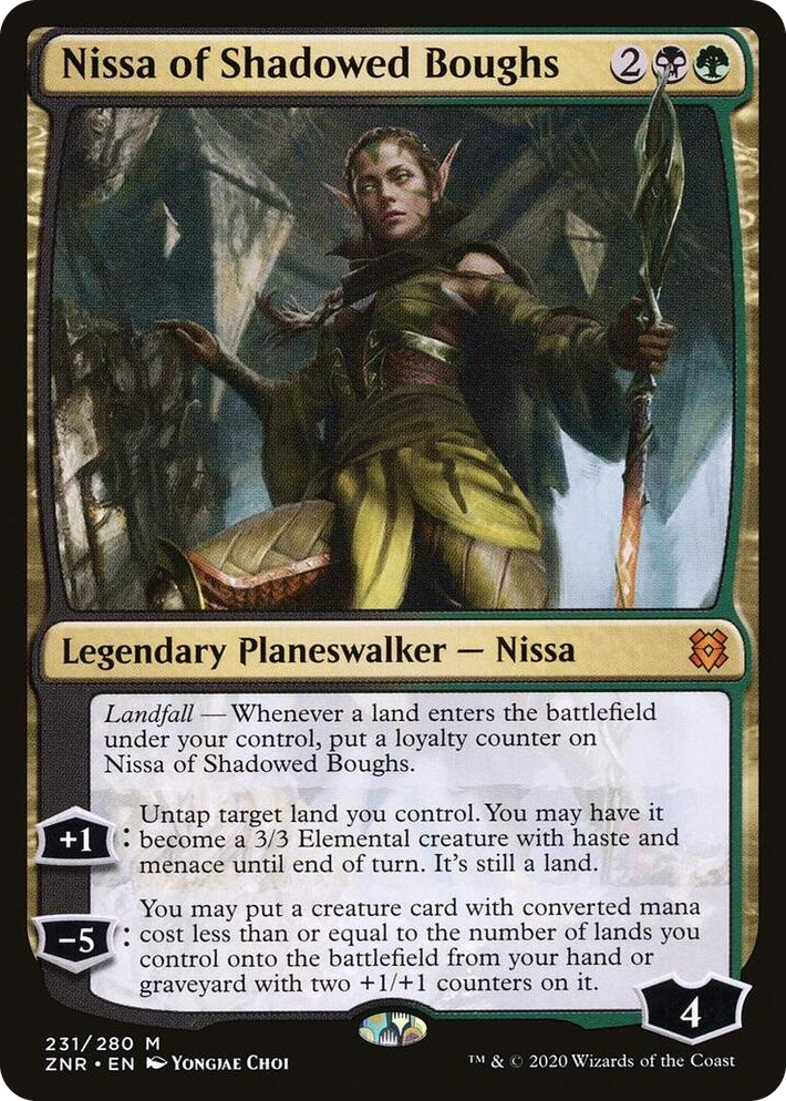 0231 Nissa of Shadowed Boughs M Zendikar Rising