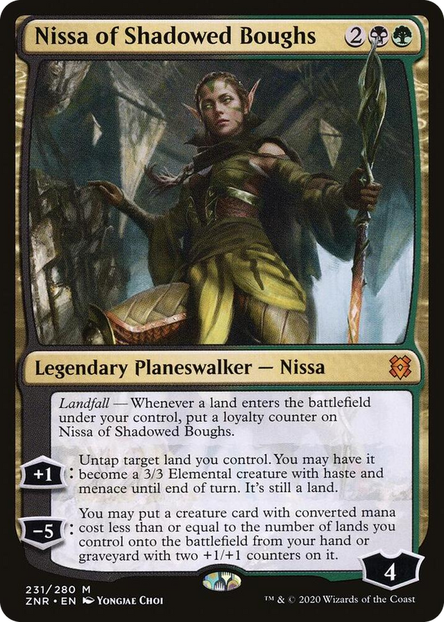 0231 Nissa of Shadowed Boughs M Zendikar Rising