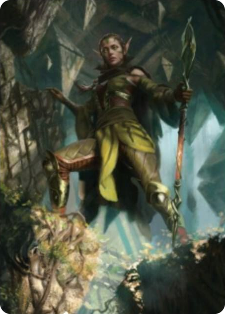 0005 Nissa of Shadowed Boughs Art Card (5/81) S Art Series: Zendikar Rising