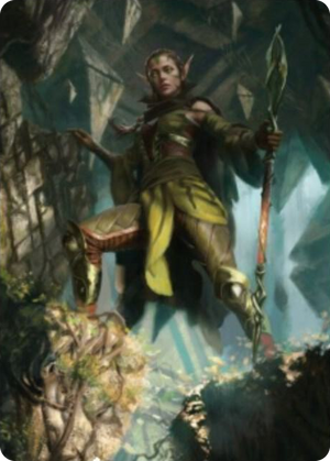 0005 Nissa of Shadowed Boughs Art Card (5/81) S Art Series: Zendikar Rising