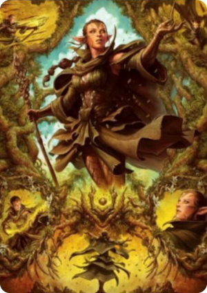 0006 Nissa of Shadowed Boughs Art Card (6/81) S Art Series: Zendikar Rising