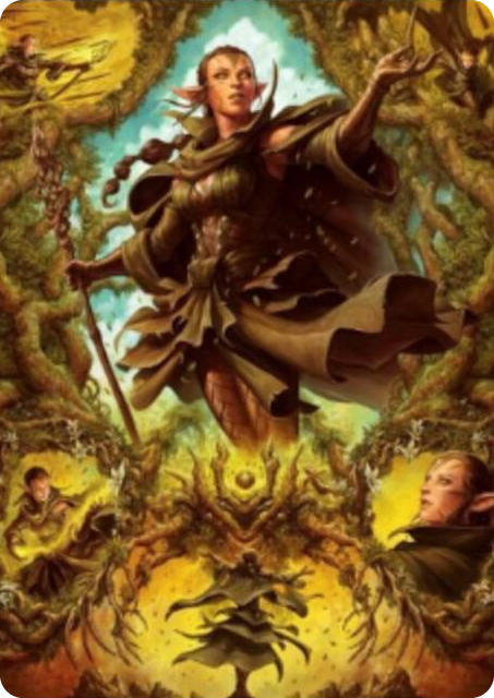 0006 Nissa of Shadowed Boughs Art Card (6/81) S Art Series: Zendikar Rising