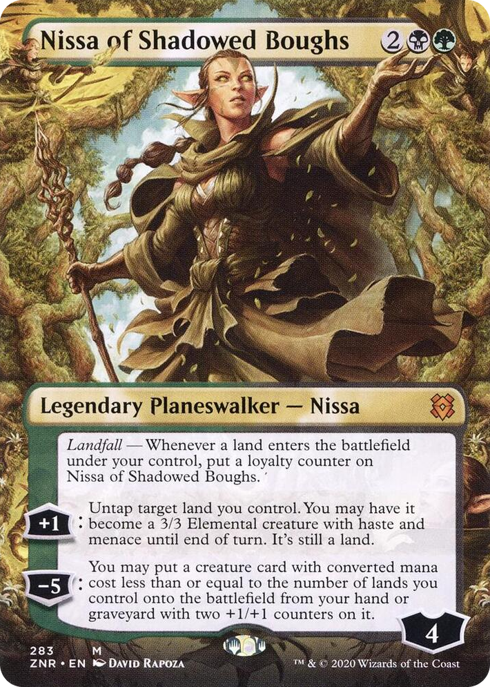 0283 Nissa of Shadowed Boughs (Borderless) M Zendikar Rising