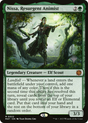 0022 Nissa, Resurgent Animist M Promo Pack: Murders at Karlov Manor